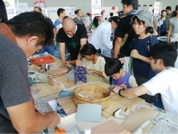 ミニびょうぶ作り【富山県表具師文化協会】